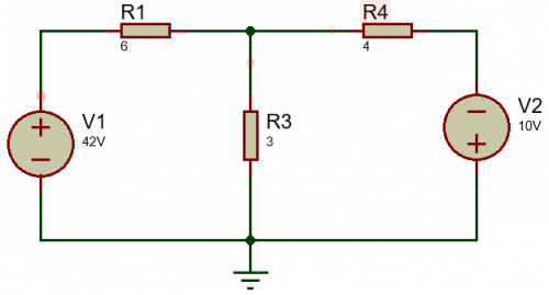 Circuitos eléctricos Ejercicio 1 de análisis de mallas