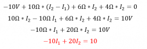 ecuación de malla 2