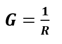 ecuación de conductancia.